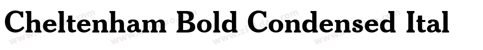 Cheltenham Bold Condensed Italic BT字体转换